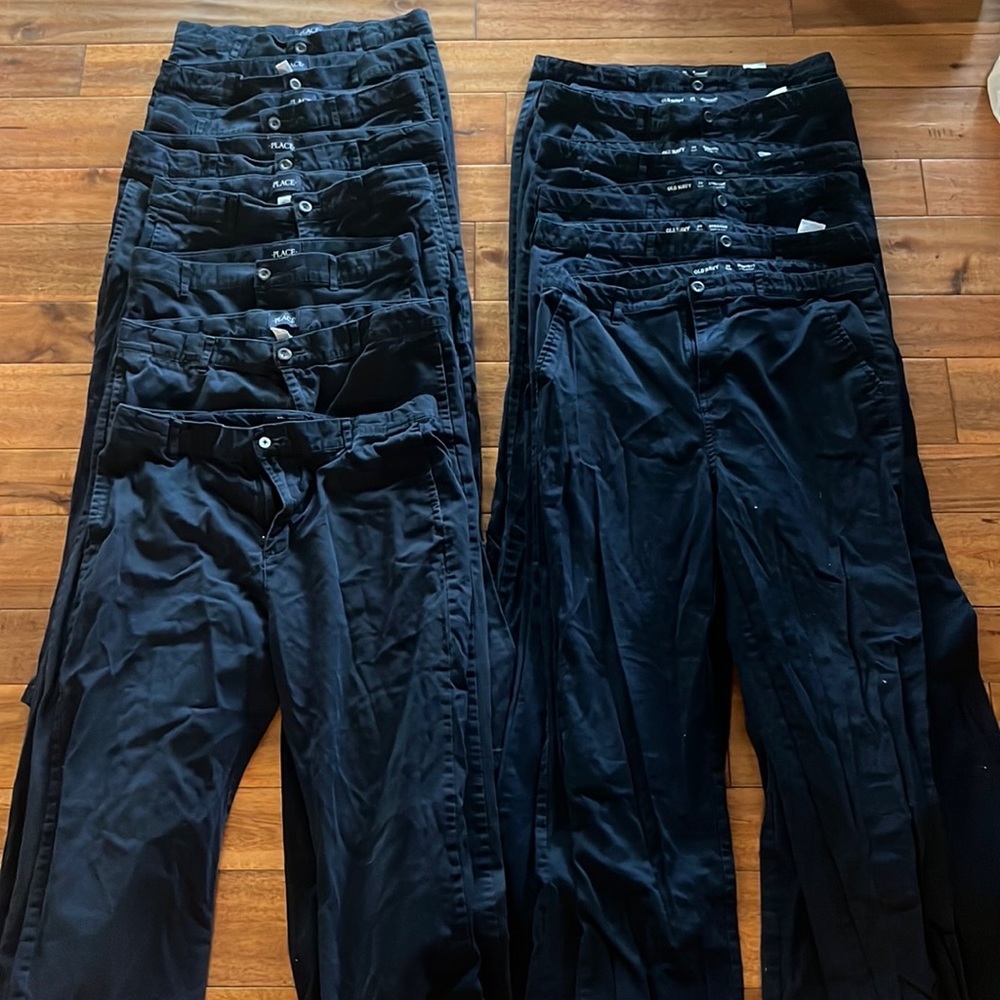 Lot of 6 navy pants